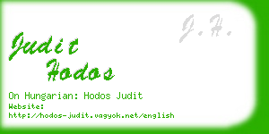 judit hodos business card